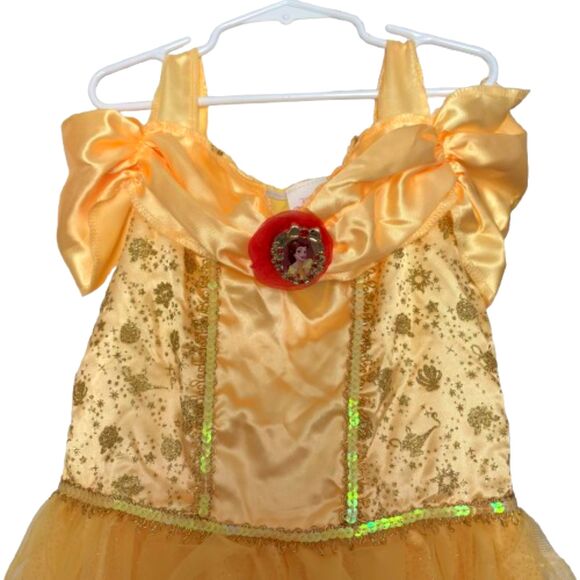 Beauty & The Beast Belle Dress Cosplay Dress Up Play Child Size M 7-8 - Picture 4 of 5
